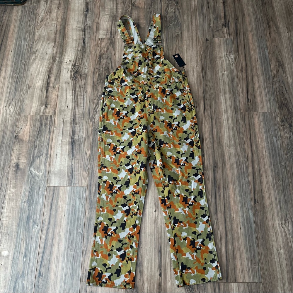 Dickies Urban Camo Overalls Streetwear OUtdoor Fall Indie Skater Alt Gorpcore